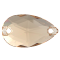 Preciosa Hruška 2D 12x7mm Crystal Honey