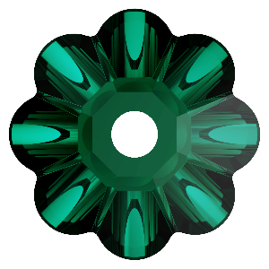 Preciosa Loch Flower 1H 12mm Blue Zircon