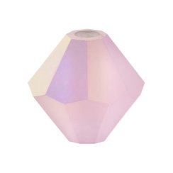 Preciosa MC Rondelle Bead 4mm Pink Sapphire Matte AB