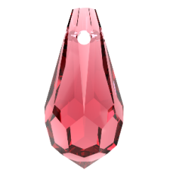 Preciosa® přívěsek MC Drops 984 1D 6.5x13mm Light Burgundy