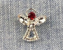 Christmas pin - Christmas angel Mix/silver
