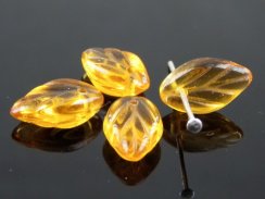 Czech glass Leaf beads 2