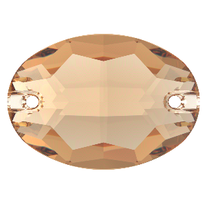 Preciosa Ovál 2D 16x11mm Crystal Honey
