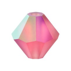 Preciosa MC Rondelle Bead 4mm Indian Pink Matte AB