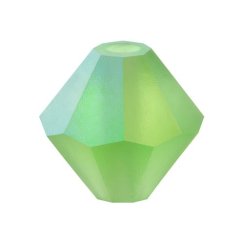 Preciosa MC Rondelle Bead 6mm Peridot Matte AB
