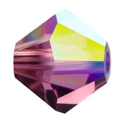 Preciosa MC Rondelle Bead 6mm Amethyst AB