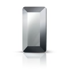 Preciosa MC Baguette No Hotfix 4x2mm Jet Hematite