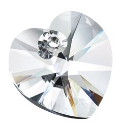 Preciosa® prívesok MC Srdce 1D 10mm Crystal