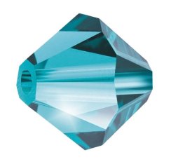 Preciosa MC Rondelle Bead 4mm Indicolite