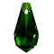 Preciosa® pendant MC Drops 984 1H 9x18mm Green Turmaline