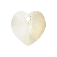 Preciosa® pendant MC Heart MAXIMA 1H 18mm Crystal Honey