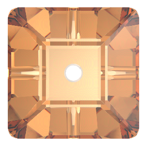 Preciosa Štvorček 1D 10x10mm Crystal Honey