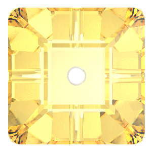 Preciosa Štvorček 1D 6x6mm Crystal Blond Flare