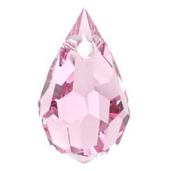 Preciosa® přívěsek MC Drops 681 1D 6x10mm Pink Sapphire