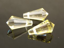 Preciosa® pendant MC Drops 181 1H 7.5x15mm Medium Yellow