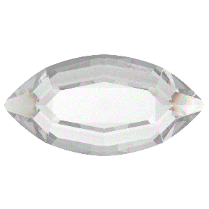 Preciosa MC Naveta nalepovací 8x4mm Crystal