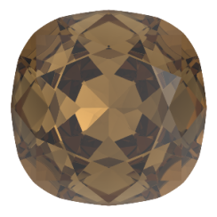 Preciosa MC Cushion Square MAXIMA 10x10mm Smoked Topaz