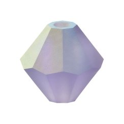 Preciosa MC Rondelle Bead 4mm Tanzanite Matte AB