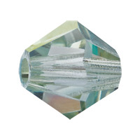Preciosa Bead Rondell 6mm Crystal Viridian