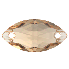 Preciosa Naveta 2D 12x6mm Crystal Honey