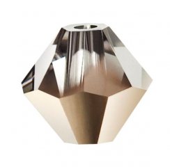 Preciosa MC Rondelle Bead 10mm Crystal Starlight Gold