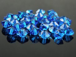 Preciosa MC Bead Spacer 4x6mm Capri Blue