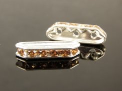 Rhinestone Bridge Rondell 3H