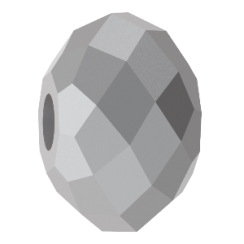 Preciosa Perle Bellatrix 6mm Jet Light Hematite