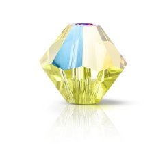 Preciosa MC Rondelle Bead 6mm Citrine Glitter
