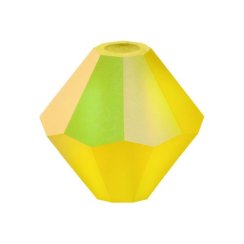 Preciosa MC Rondelle Bead 6mm Citrine Matte AB