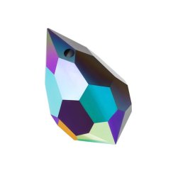 Preciosa® přívěsek MC Drops 681 1D 6x10mm Jet AB