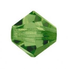 Preciosa MC Rondelle Bead 12mm Green Turmaline