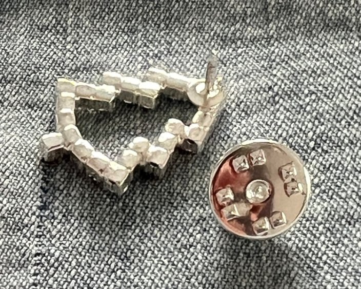 Vianočná brošňa - vianočný stromček Dark multi/strieborná