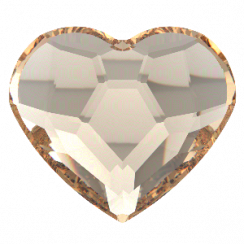 Preciosa Srdce MAXIMA nažehlovací 10mm Crystal Honey