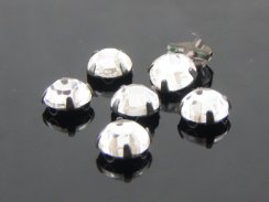 Extra šatonová růže našívacím kotlíku ss40 Crystal/Černá