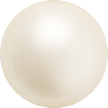 Preciosa Round Pearl MAXIMA Half Drilled 10mm Cream