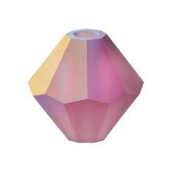 Preciosa MC Rondelle Bead 4mm Amethyst Matte AB