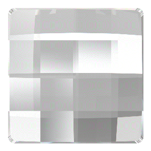 Preciosa MC Šachovnicový čtverec MAXIMA nalepovací 8x8mm Crystal
