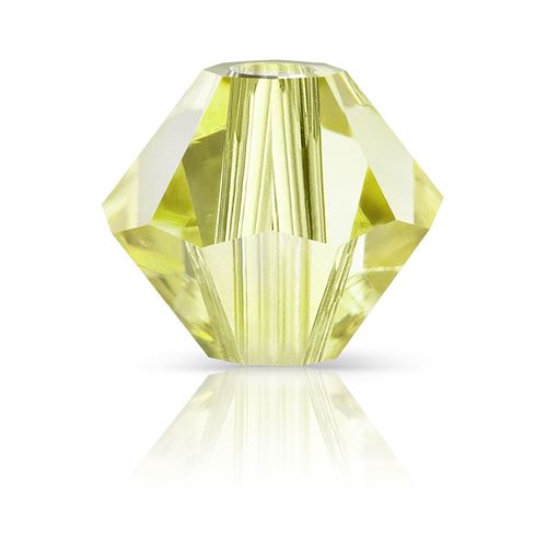 Preciosa MC Rondelle Bead 4mm Acid Yellow