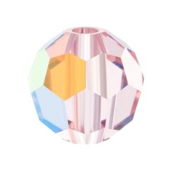 Preciosa MC Round Bead 8mm Light Rose AB