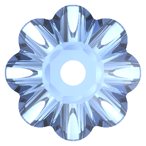 Preciosa MC Loch Flower 1H 8mm Light Sapphire
