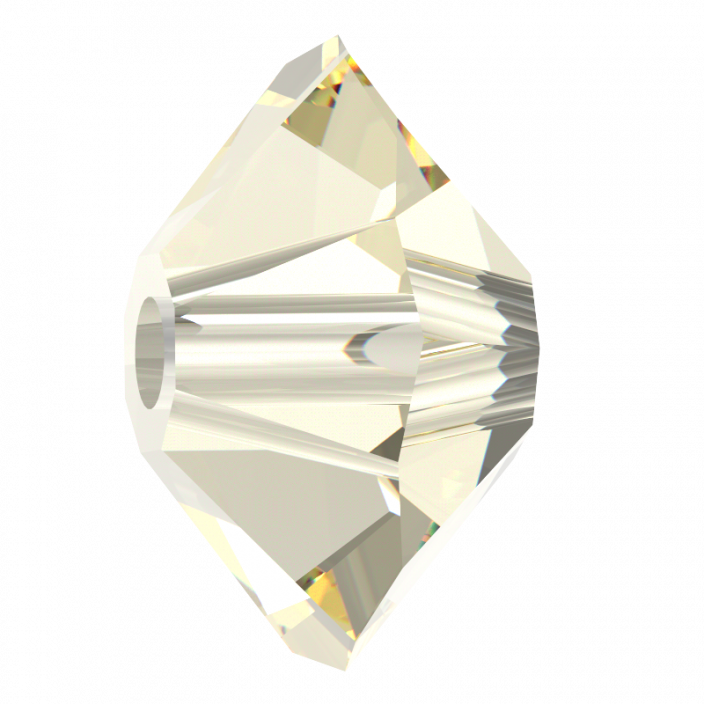 Preciosa MC Bead Spacer 4x6mm Crystal Blond Flare