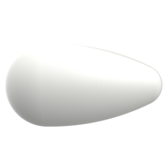 Preciosa Hruška vosk 1D 10x6mm White