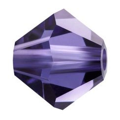 Preciosa MC Rondelle Bead 5mm Deep Tanzanite