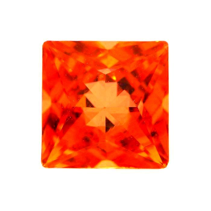 Preciosa MC Pyramida nalepovací 8x8mm Crystal Red Flame