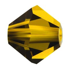Preciosa MC Rondelle Bead 10mm Gold Beryl
