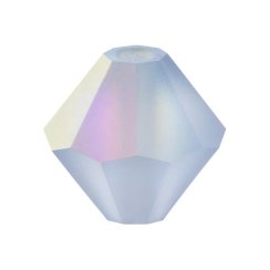 Preciosa MC Rondelle Bead 4mm Light Sapphire Matte AB