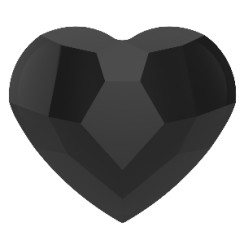 Preciosa MC Heart No Hotfix 6mm Jet