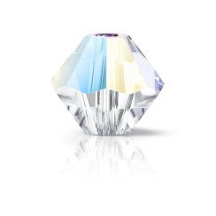Preciosa MC Rondelle Bead 4mm Crystal Glitter