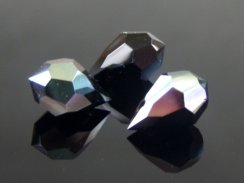 Preciosa® prívesok MC Drops 681 1D 6x10mm Jet Celsian